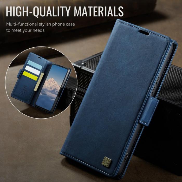 AUTSPACE - AUTSPACE A11 Fodral för Samsung Galaxy S21 Ultra 5G - Äkta läder - Blå