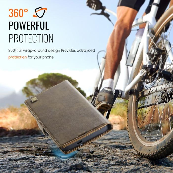 AUTSPACE - AUTSPACE Fodral för Samsung Galaxy A56 5G Äkta läder - Brun