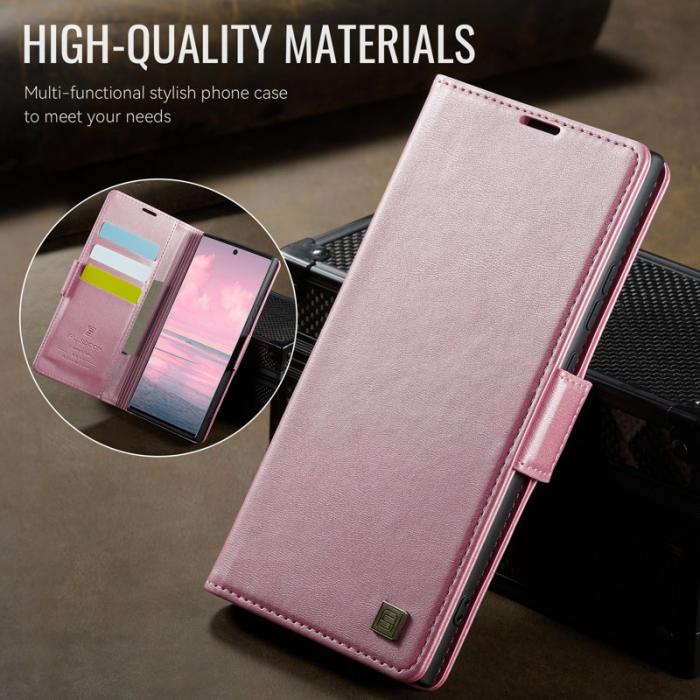 AUTSPACE - AUTSPACE Fodral för Samsung Galaxy Note20 5G Äkta läder - Rosa