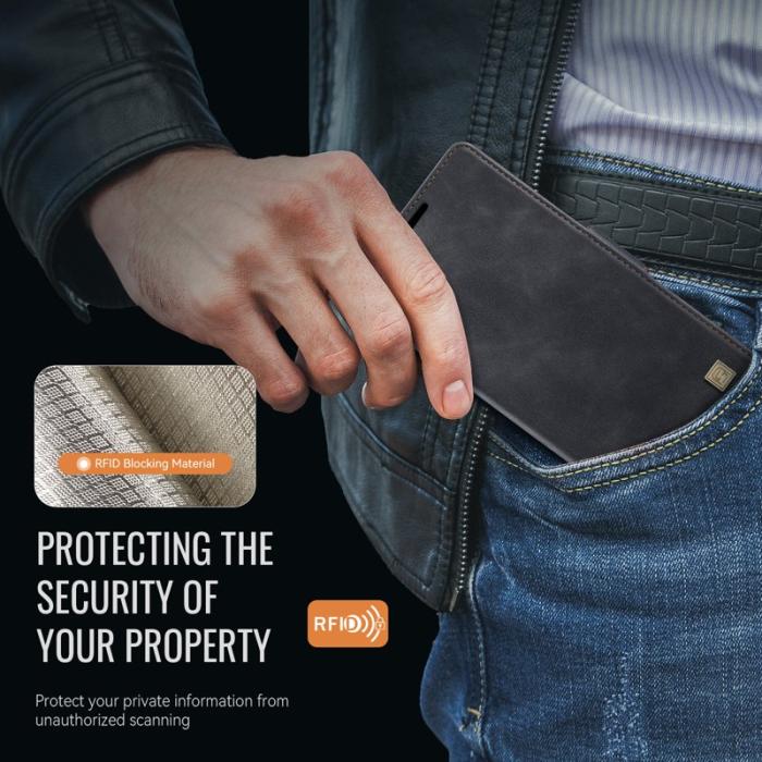 AUTSPACE - AUTSPACE Fodral för Samsung Galaxy Note20 5G Äkta läder - Svart