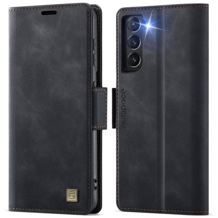 AUTSPACE - AUTSPACE Fodral för Samsung Galaxy S21 5G - Äkta läder - Svart