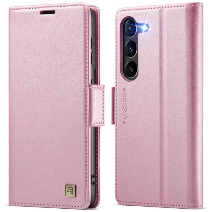 AUTSPACE - AUTSPACE Fodral för Samsung Galaxy S23 Äkta läder - Rosa