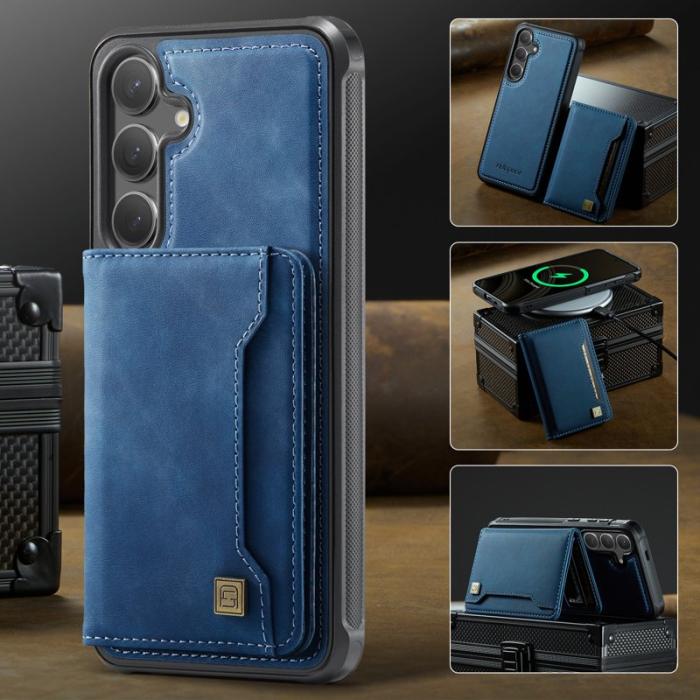 AUTSPACE - AUTSPACE Fodral för Samsung Galaxy S25+/S24+ Äkta läder - Blå