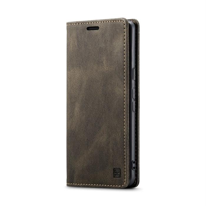 AUTSPACE - AUTSPACE Google Pixel 7a Wallet Fodral Äkta läder - Kaffe