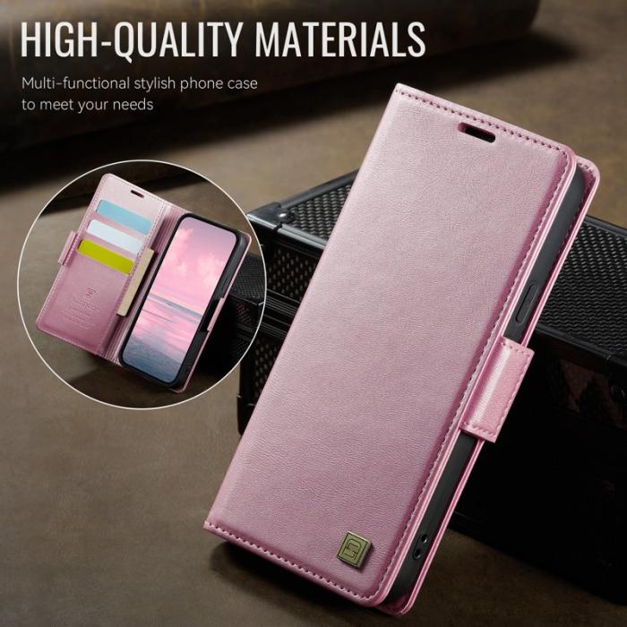 AUTSPACE - AUTSPACE Google Pixel 9 Pro Fodral Äkta läder - Rosa