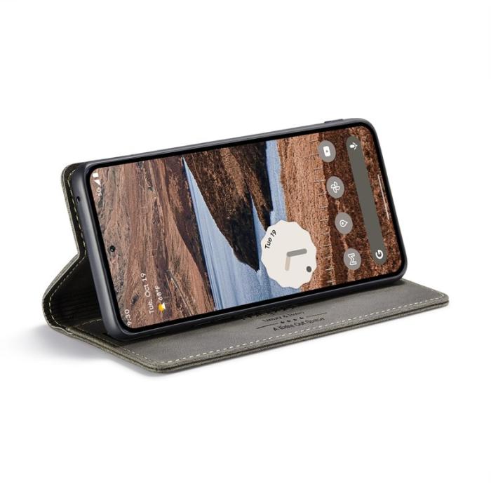 AUTSPACE - AUTSPACE Google Pixel 9 Pro Wallet Fodral Äkta läder - Kaffe