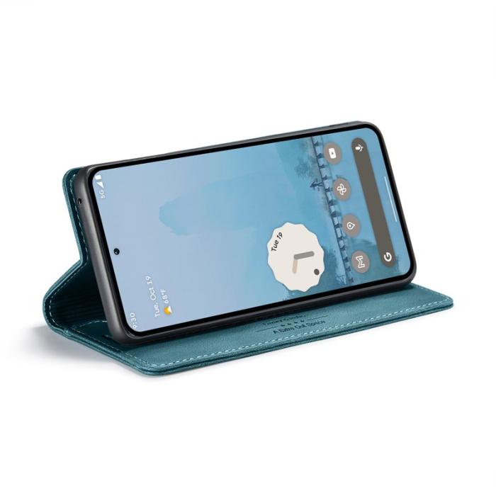 AUTSPACE - AUTSPACE Google Pixel 9 Pro XL Wallet Fodral Äkta läder - Blå