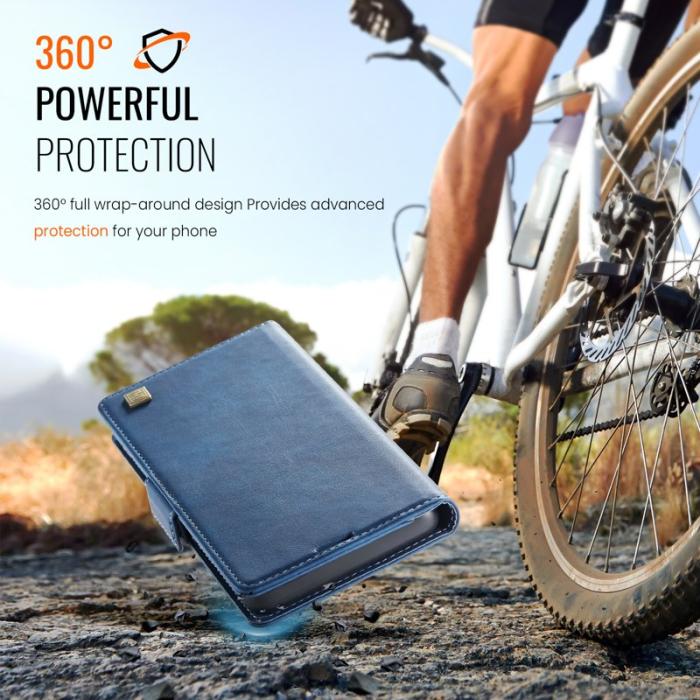 AUTSPACE - AUTSPACE Google Pixel 9a Fodral Retro Läder - Blå