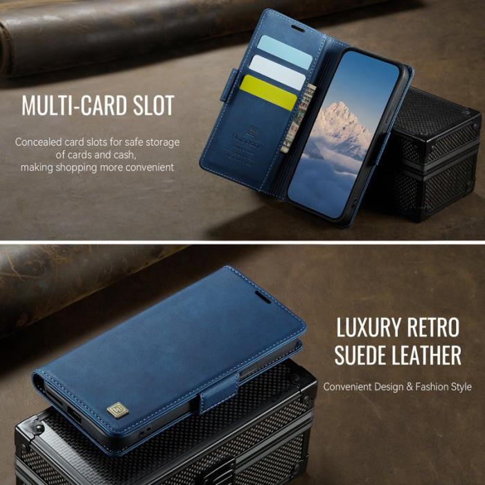 AUTSPACE - AUTSPACE Google Pixel 9a Fodral Retro Läder - Blå