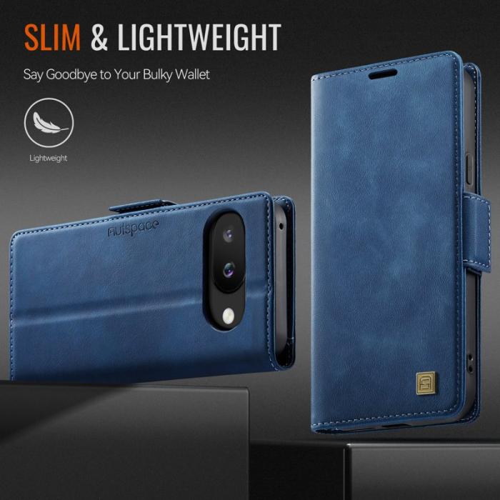 AUTSPACE - AUTSPACE Google Pixel 9a Fodral Retro Läder - Blå