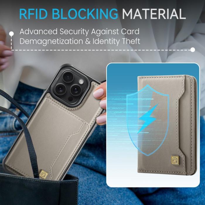 AUTSPACE - AUTSPACE iPhone 12 Pro Fodral Äkta läder - Grå