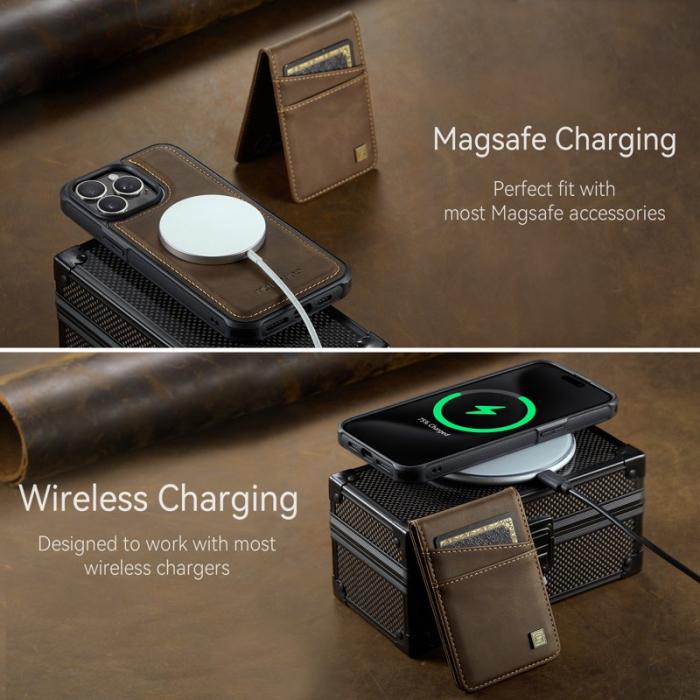 AUTSPACE - AUTSPACE iPhone 12 Pro Fodral Äkta läder - Kaffe