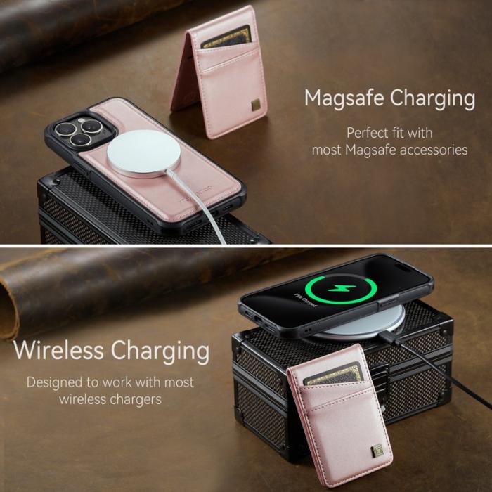 AUTSPACE - AUTSPACE iPhone 12 Pro Fodral Äkta läder - Rose Gold