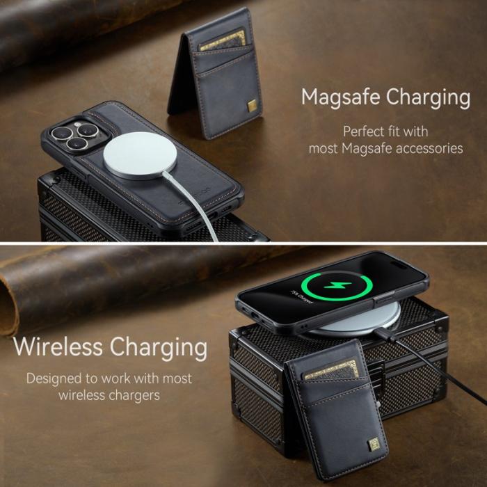 AUTSPACE - AUTSPACE iPhone 12 Pro Fodral Äkta läder - Svart