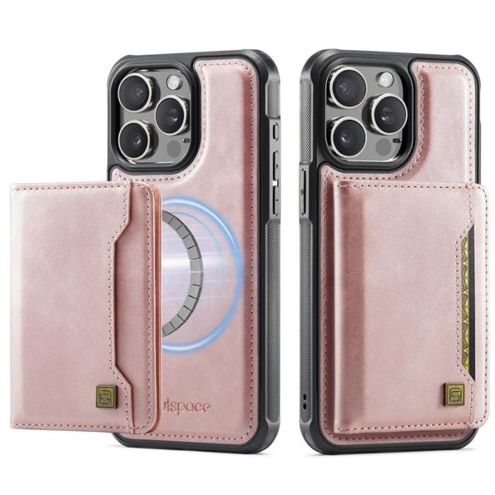 AUTSPACE - AUTSPACE iPhone 13 Pro Fodral Äkta läder - Roséguld