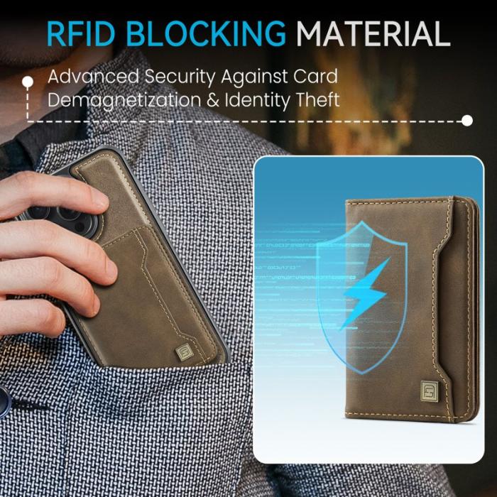 AUTSPACE - AUTSPACE iPhone 13 Pro Max Fodral Äkta läder - Kaffe