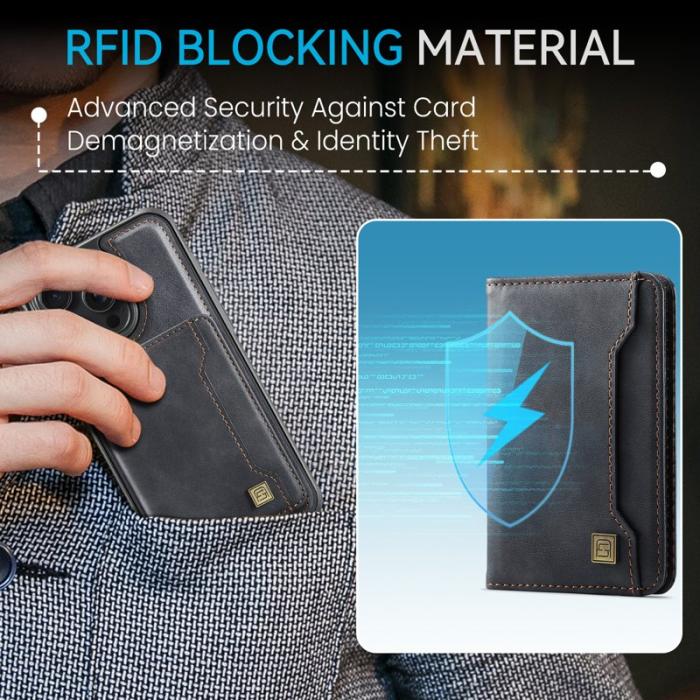 AUTSPACE - AUTSPACE iPhone 13 Pro Max Fodral Äkta läder - Svart