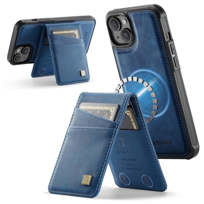 AUTSPACE - AUTSPACE iPhone 14 Fodral Äkta läder - Blå