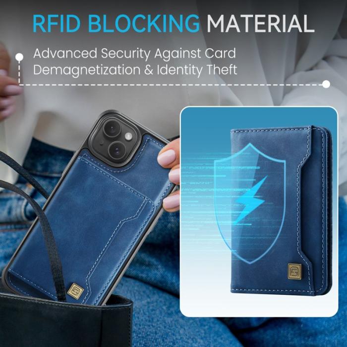 AUTSPACE - AUTSPACE iPhone 14 Fodral Vintage Läder - Blå