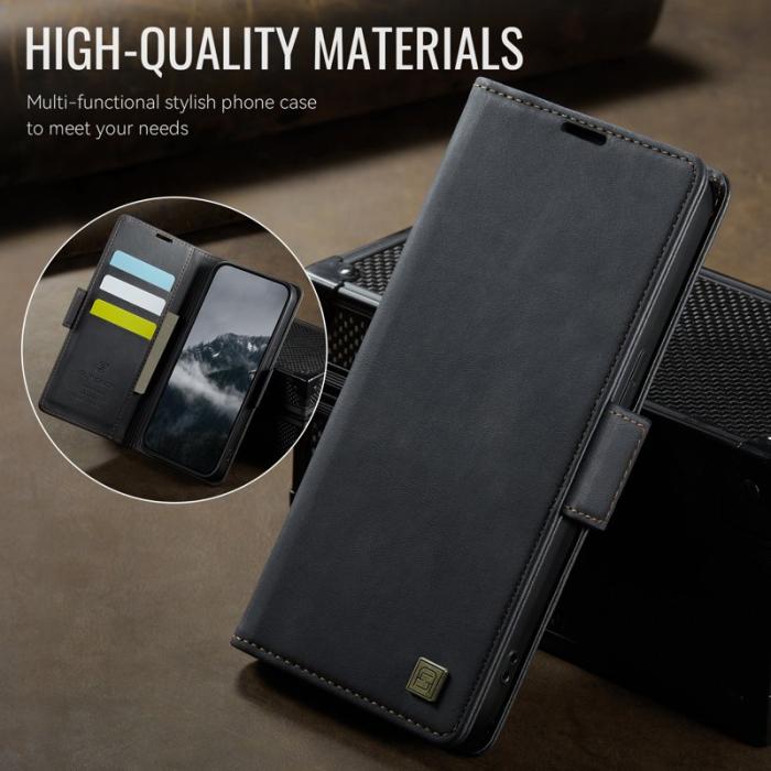 AUTSPACE - AUTSPACE iPhone 14 Plus Fodral Retro Läder - Svart