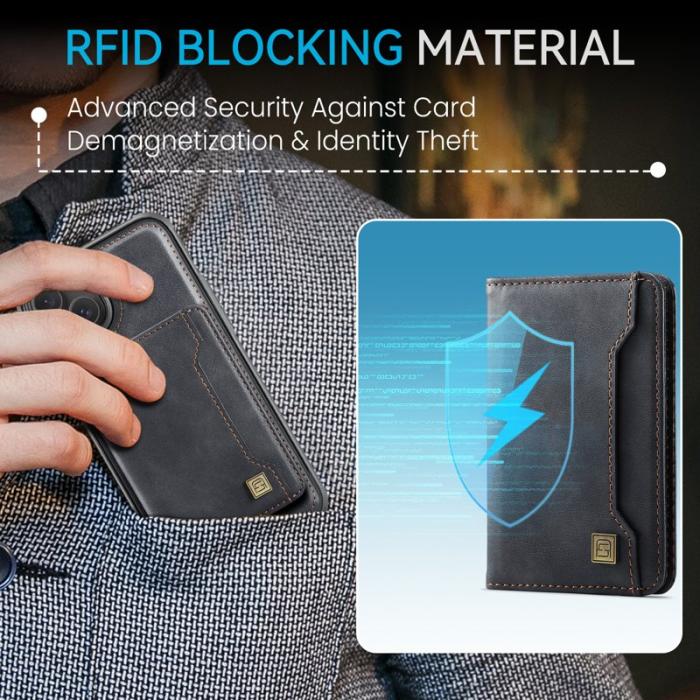 AUTSPACE - AUTSPACE iPhone 15 Fodral Vintage Läder - Svart