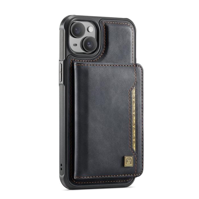 AUTSPACE - AUTSPACE iPhone 15 Plus Fodral Vintage Läder - Svart