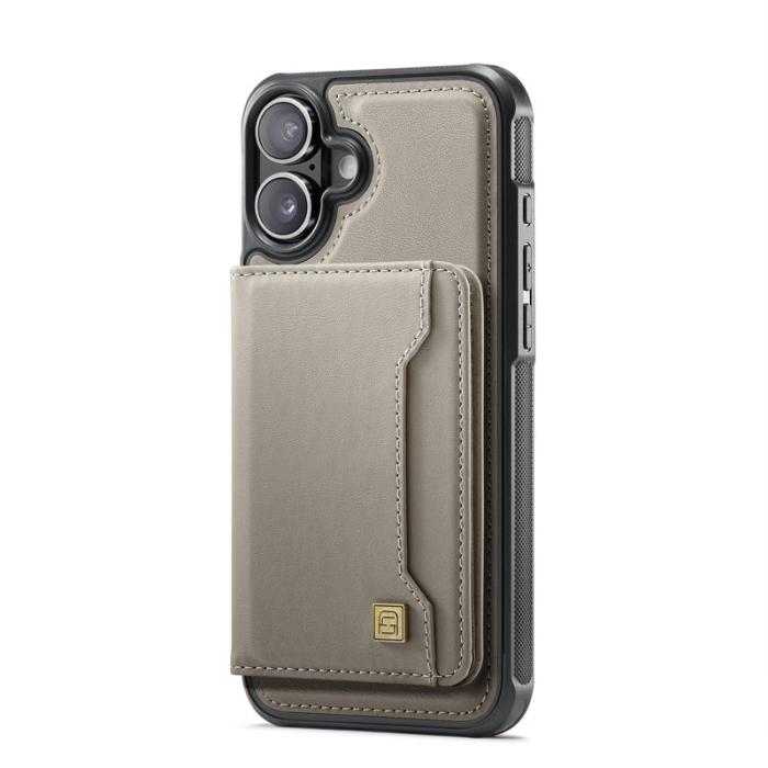 AUTSPACE - AUTSPACE iPhone 16 Fodral Vintage Läder - Grå