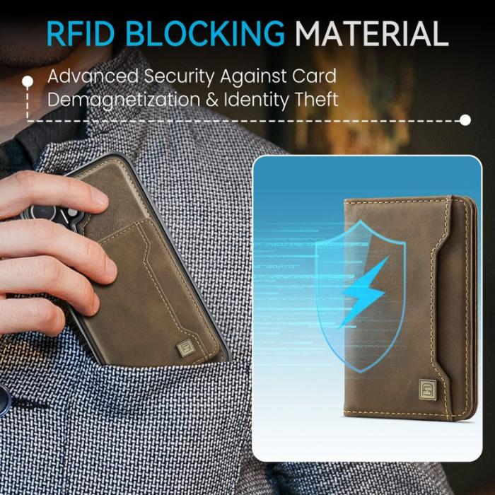 AUTSPACE - AUTSPACE iPhone 16 Fodral Vintage Läder - Kaffe