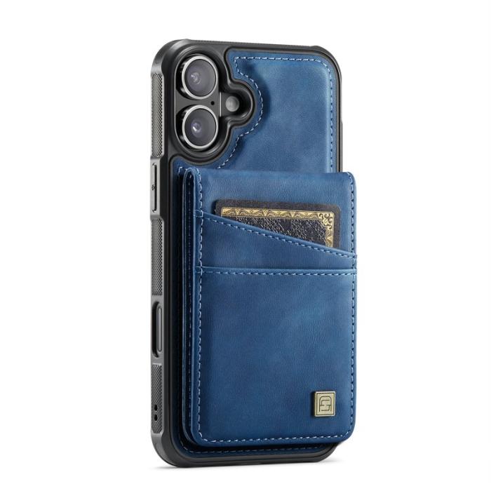 AUTSPACE - AUTSPACE iPhone 16 Plus Fodral Äkta läder - Blå