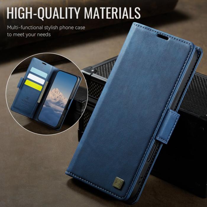 AUTSPACE - AUTSPACE iPhone 16 Plus Fodral Retro Läder - Blå