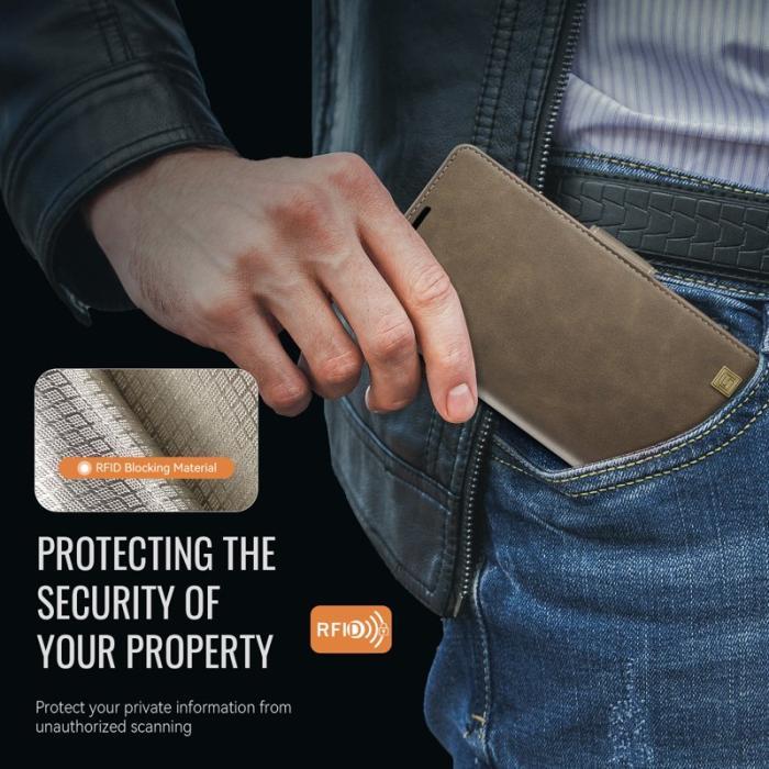 AUTSPACE - AUTSPACE iPhone 16 Pro Max Fodral Äkta läder - Brun