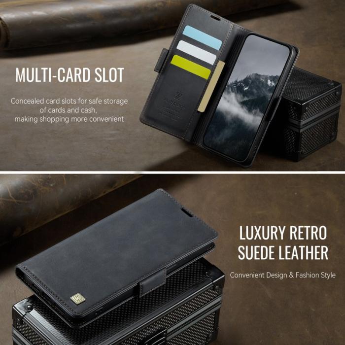 AUTSPACE - AUTSPACE iPhone 16e Fodral A11 Retro Läder - Svart