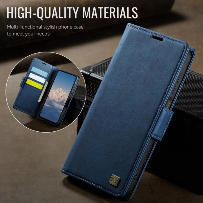 AUTSPACE - AUTSPACE Samsung Galaxy A14 Fodral Äkta läder - Blå