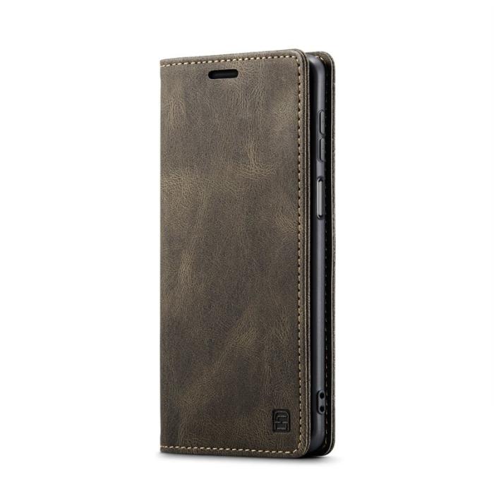 AUTSPACE - AUTSPACE Samsung Galaxy A16 5G Wallet Fodral Äkta läder - Kaffe