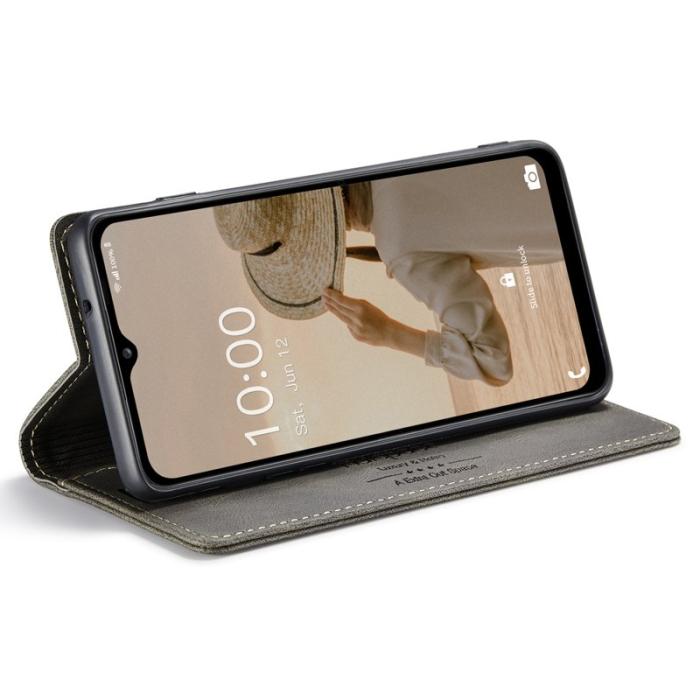 AUTSPACE - AUTSPACE Samsung Galaxy A34 5G Fodral - Äkta läder - Kaffe