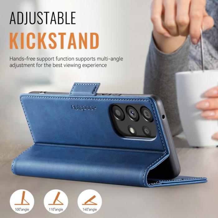 AUTSPACE - AUTSPACE Samsung Galaxy A52 5G Fodral Äkta läder - Blå