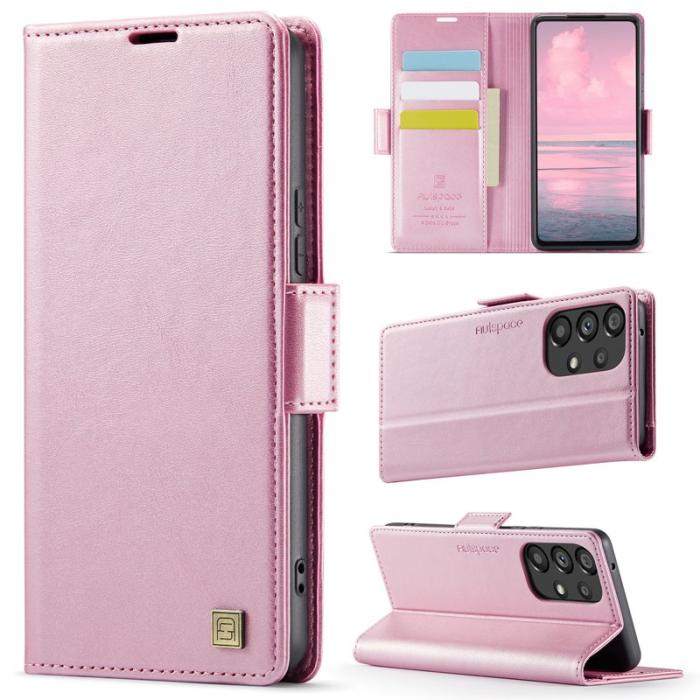 AUTSPACE - AUTSPACE Samsung Galaxy A53 5G Fodral Äkta läder - Rosa