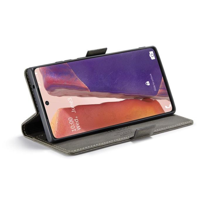 AUTSPACE - AUTSPACE Samsung Galaxy Note20 Wallet Fodral Äkta läder - Kaffe