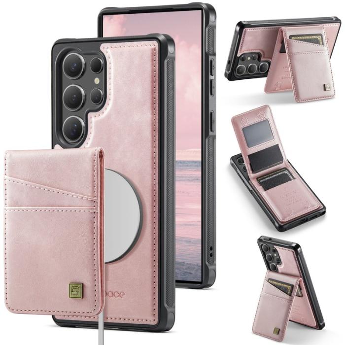 AUTSPACE - AUTSPACE Samsung Galaxy S24 Ultra Fodral Äkta läder - Roséguld