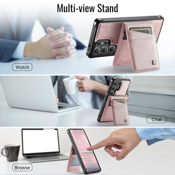 AUTSPACE - AUTSPACE Samsung Galaxy S24 Ultra Fodral Äkta läder - Roséguld