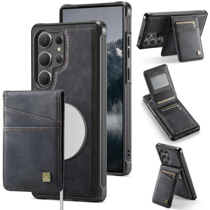 AUTSPACE - AUTSPACE Samsung Galaxy S24 Ultra Fodral Äkta läder - Svart