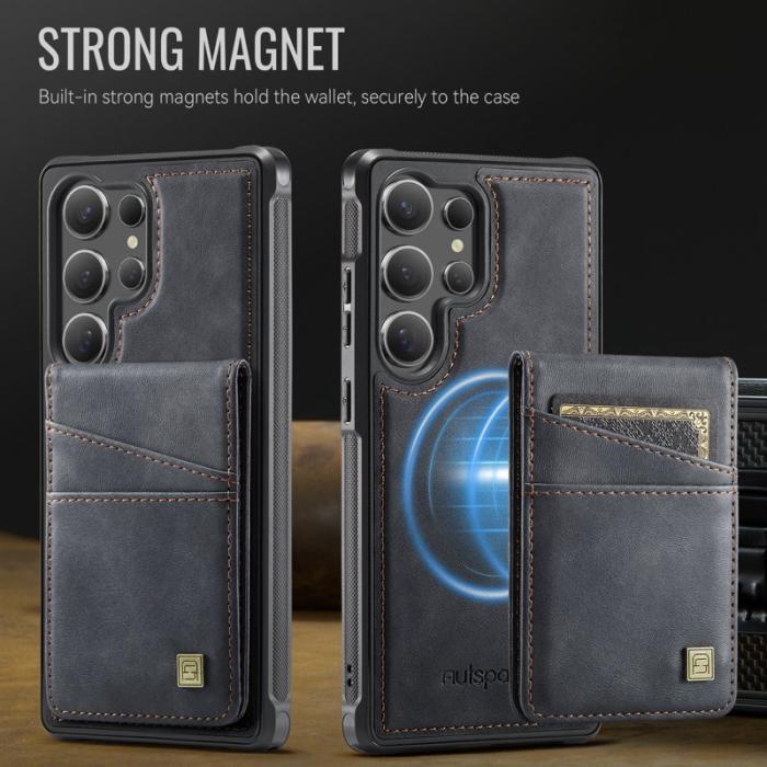 AUTSPACE - AUTSPACE Samsung Galaxy S24 Ultra Fodral Äkta läder - Svart