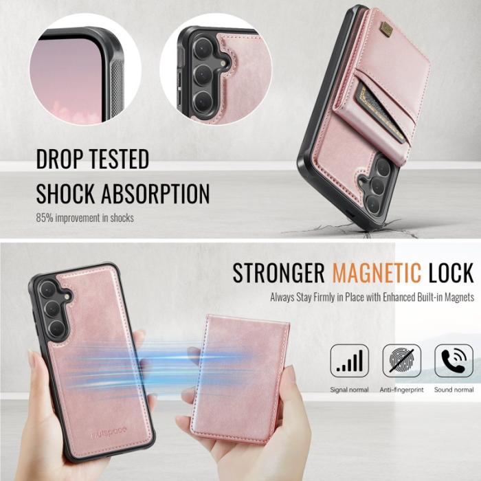 AUTSPACE - AUTSPACE Samsung Galaxy S25/F24 Fodral Äkta läder - Roséguld