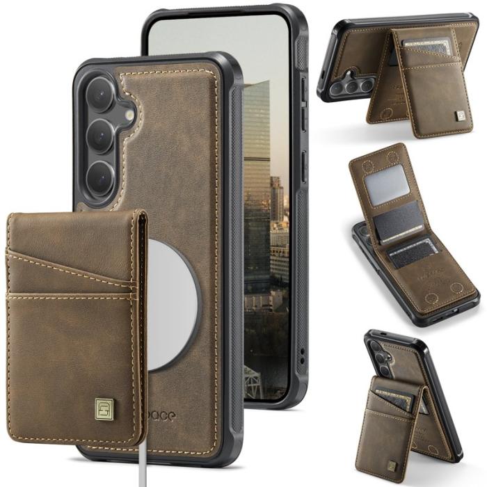 AUTSPACE - AUTSPACE Samsung Galaxy S25/S24 Fodral Äkta läder - Kaffe