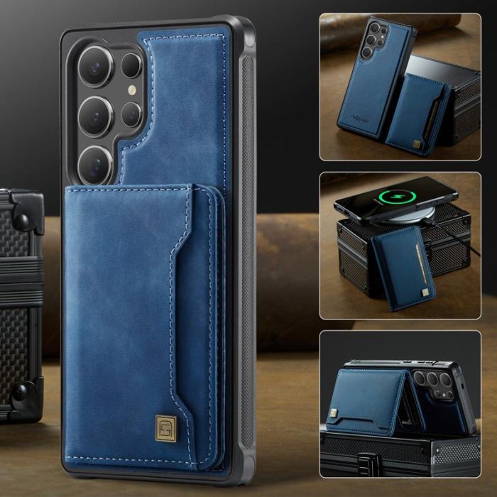 AUTSPACE - AUTSPACE Samsung Galaxy S25 Ultra Fodral Äkta läder - Blå