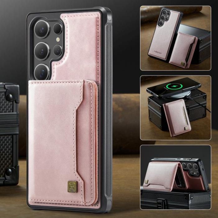 AUTSPACE - AUTSPACE Samsung Galaxy S25 Ultra Fodral Äkta läder - Roséguld