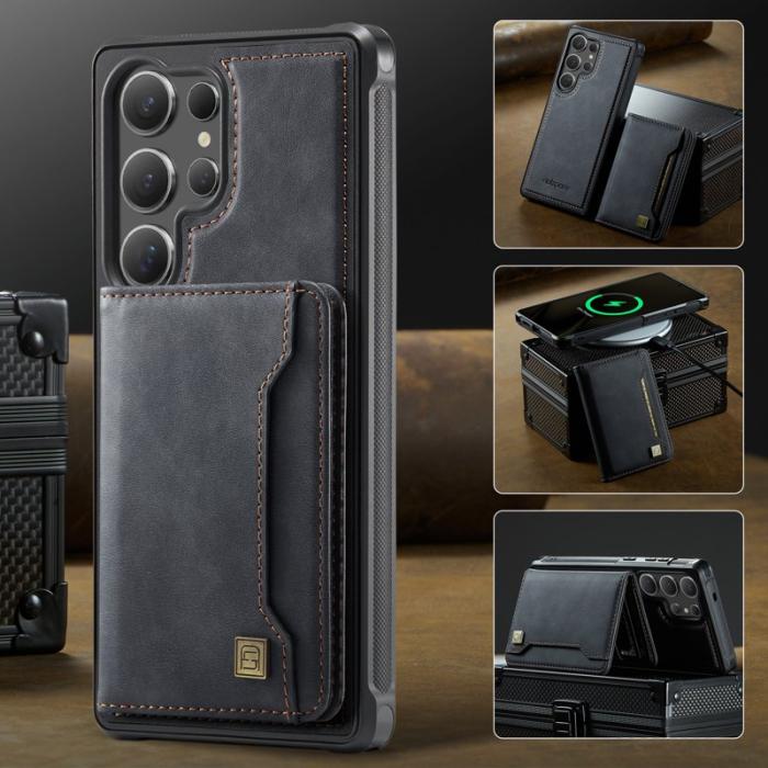 AUTSPACE - AUTSPACE Samsung Galaxy S25 Ultra Fodral Äkta läder - Svart