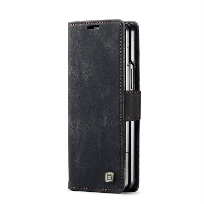 AUTSPACE - AUTSPACE Samsung Galaxy Z Fold5 Fodral Äkta läder - Svart