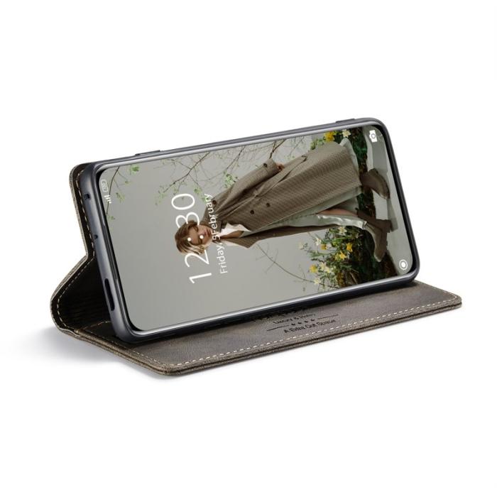 AUTSPACE - AUTSPACE Xiaomi 12X 5G Wallet Fodral Äkta läder - Kaffe