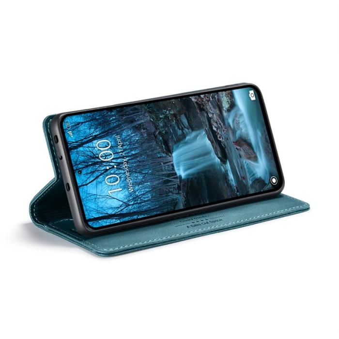 AUTSPACE - AUTSPACE Xiaomi 13T Pro Wallet Fodral Äkta läder - Blå